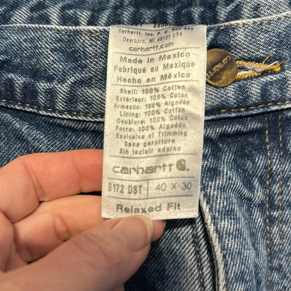 Mens carhartt lined jeans​ - Picture 3 of 8